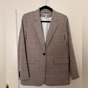H&M plaid blazer